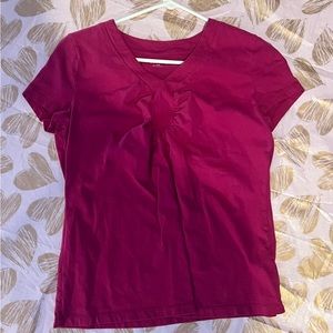 Medium St. John’s Bay Pink T with design in front